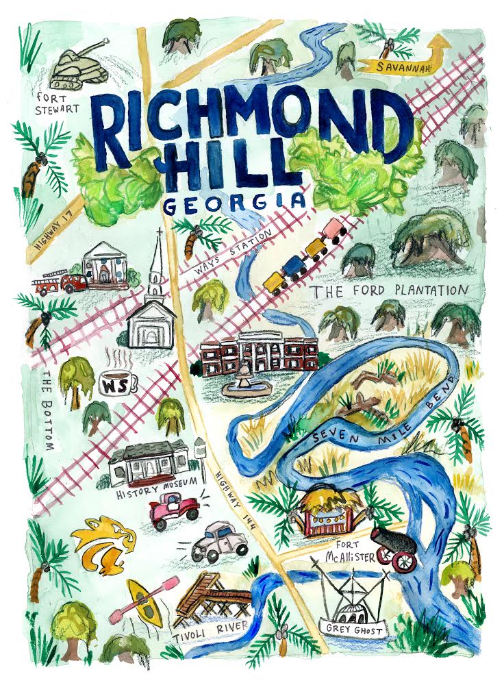 Richmond Hill GA Map