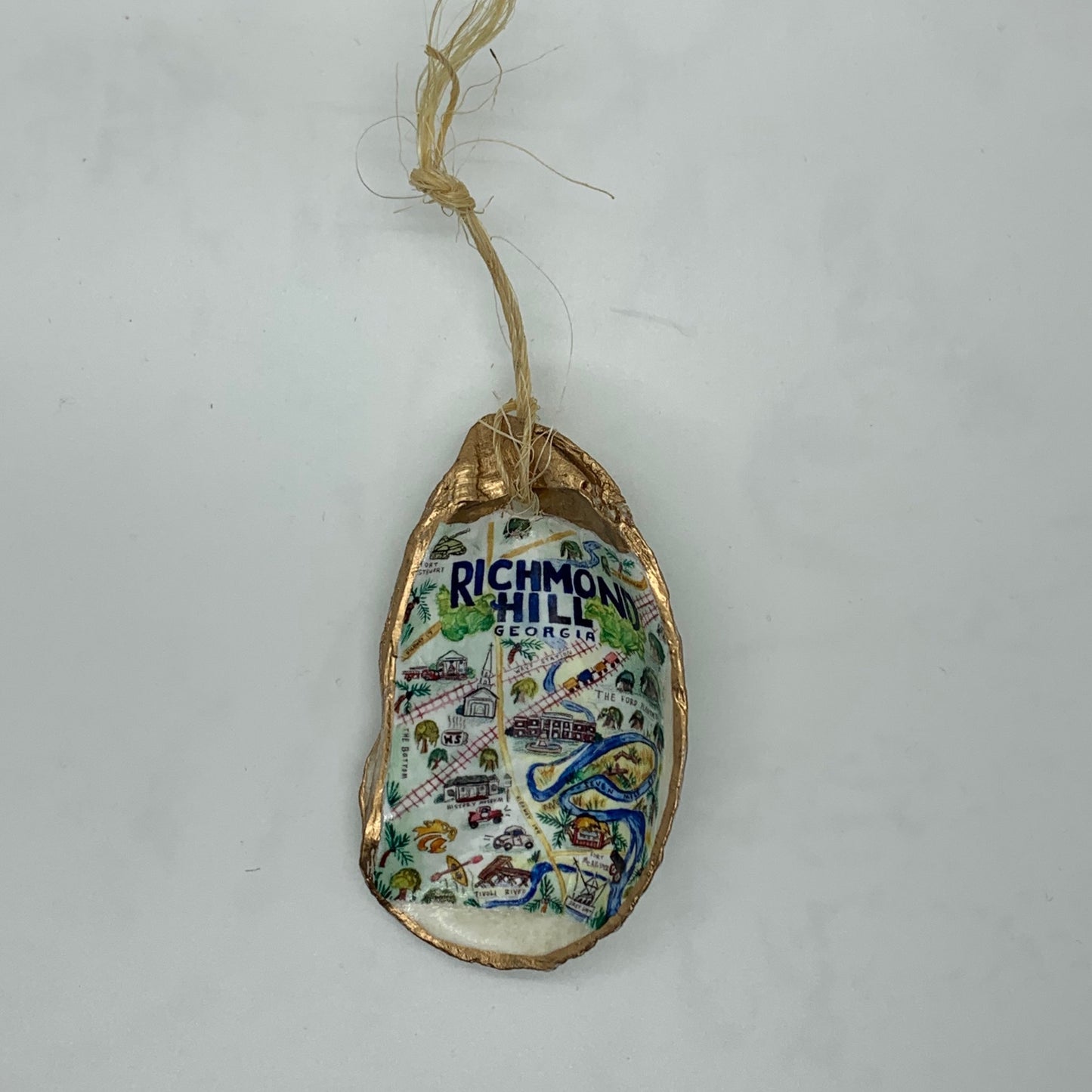 Oyster Ornament Richmond Hill, GA Watercolor