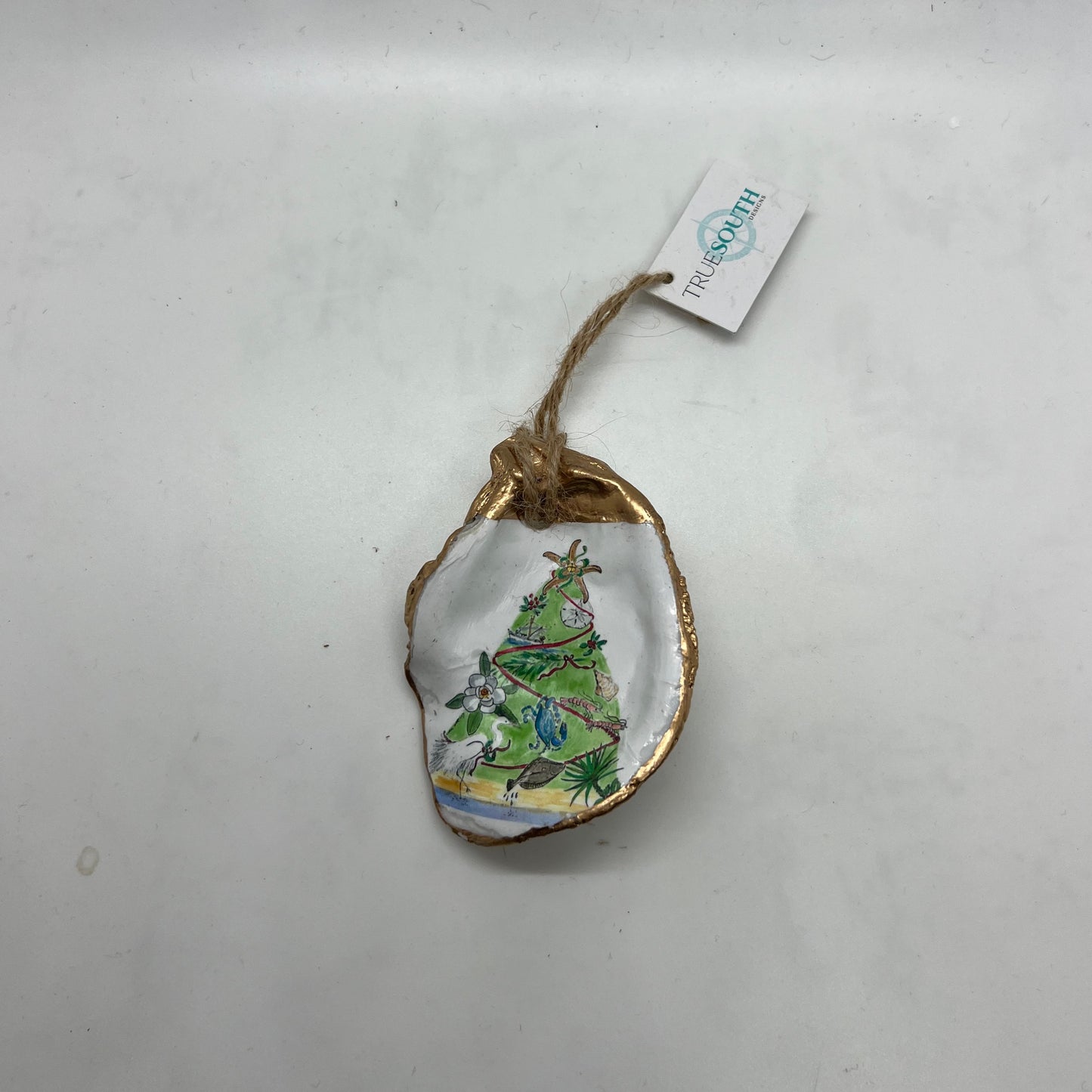 Oyster Ornament Coastal Christmas Tree