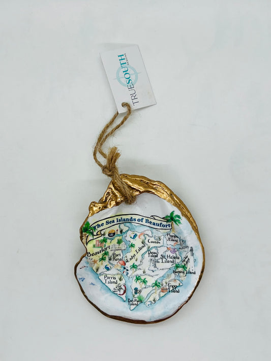 Oyster Ornament Beaufort, SC watercolor