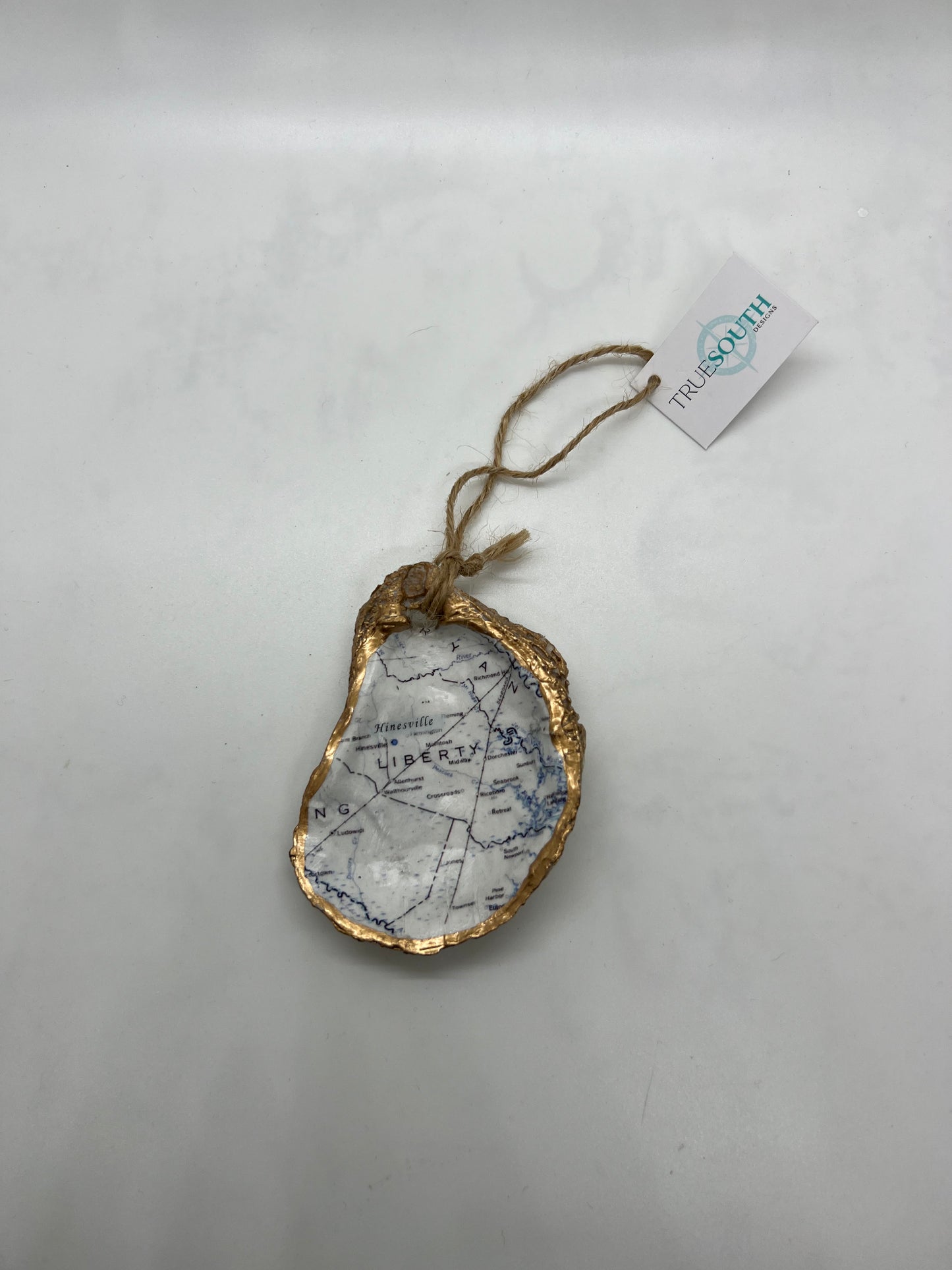 Oyster Ornament Hinesville Map