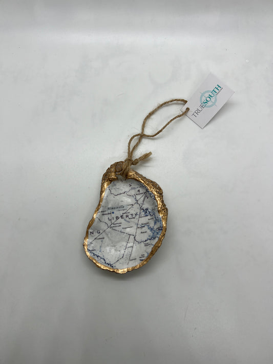 Oyster Ornament Hinesville Map