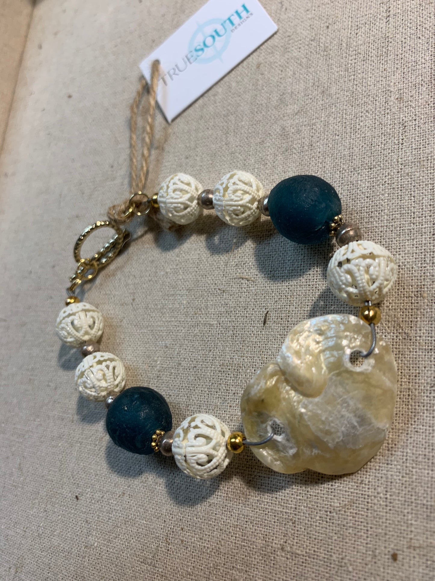 Bracelet Oyster Shell Custom Beads