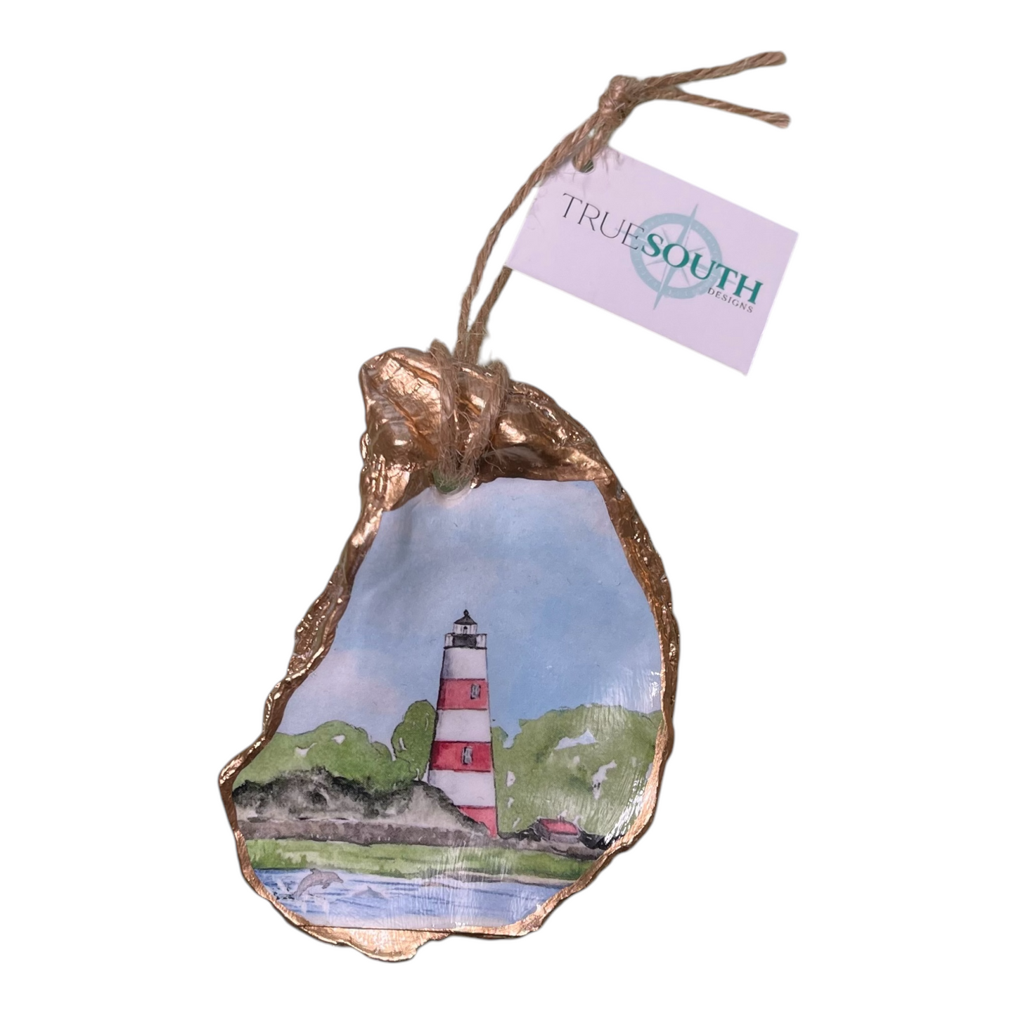 Oyster Ornament Sapelo Island Lighthouse