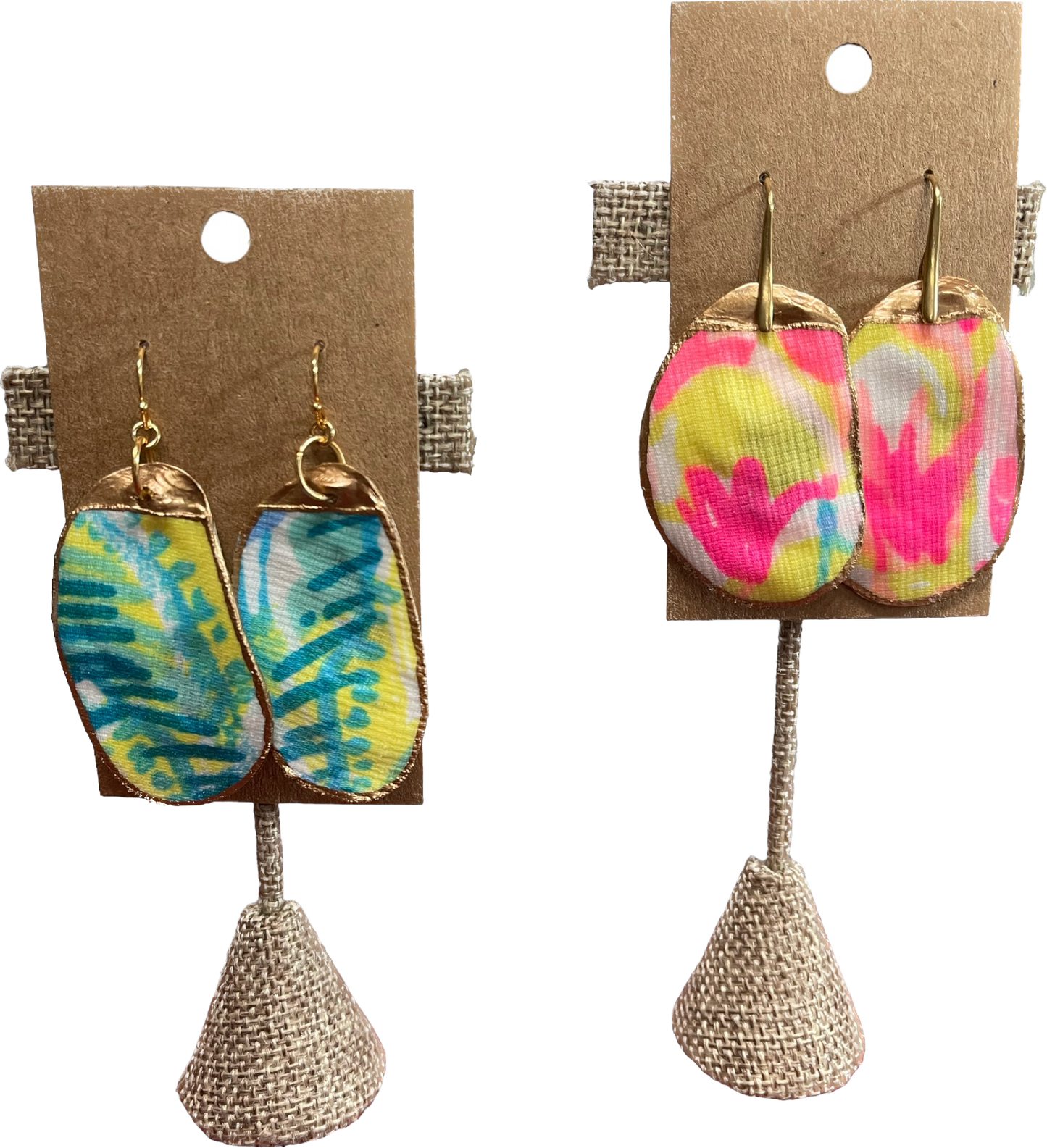 Earrings Oyster Shell Dangle- Lily Inspired