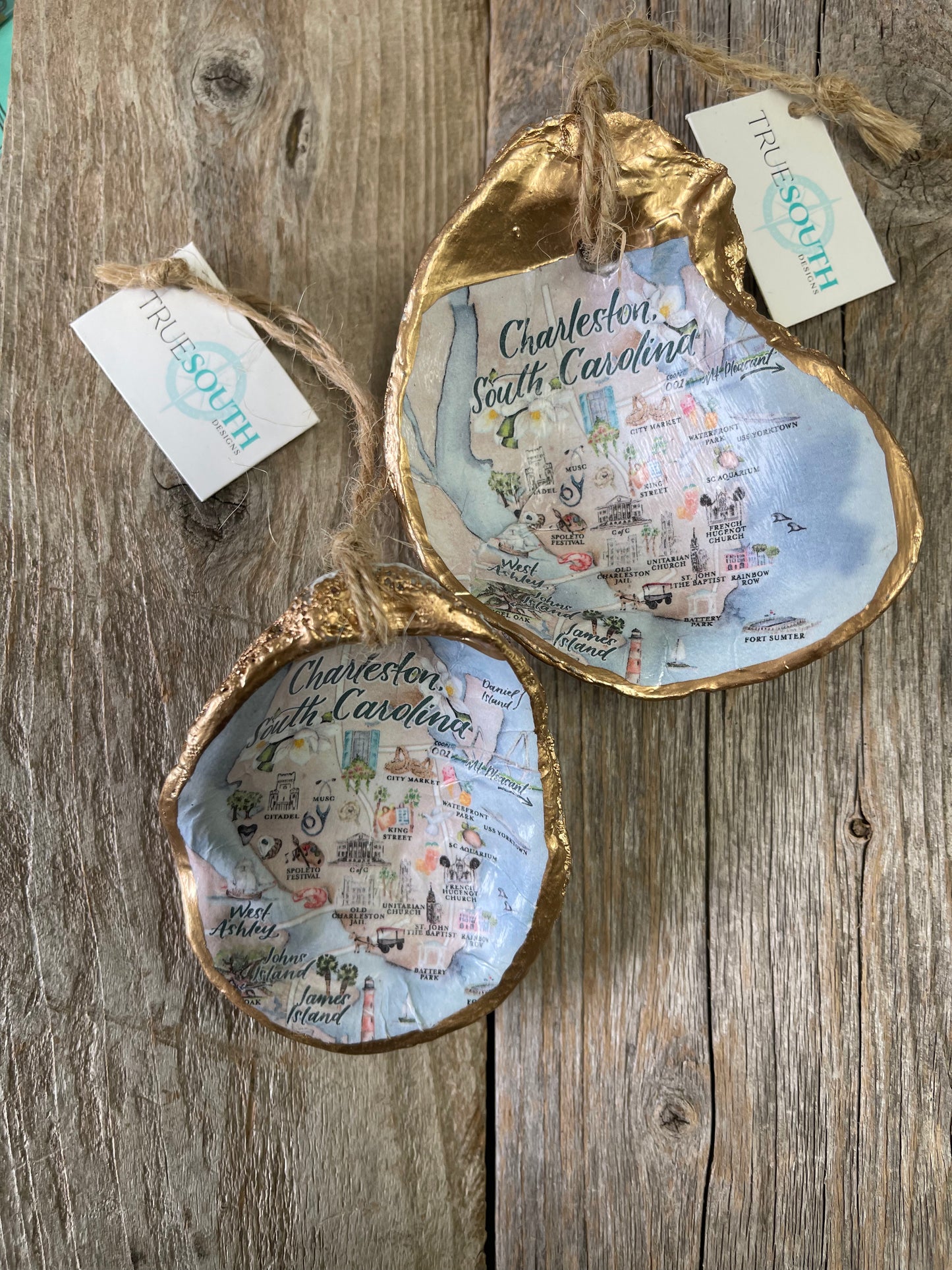 Oyster Ornament Charleston, SC Watercolor
