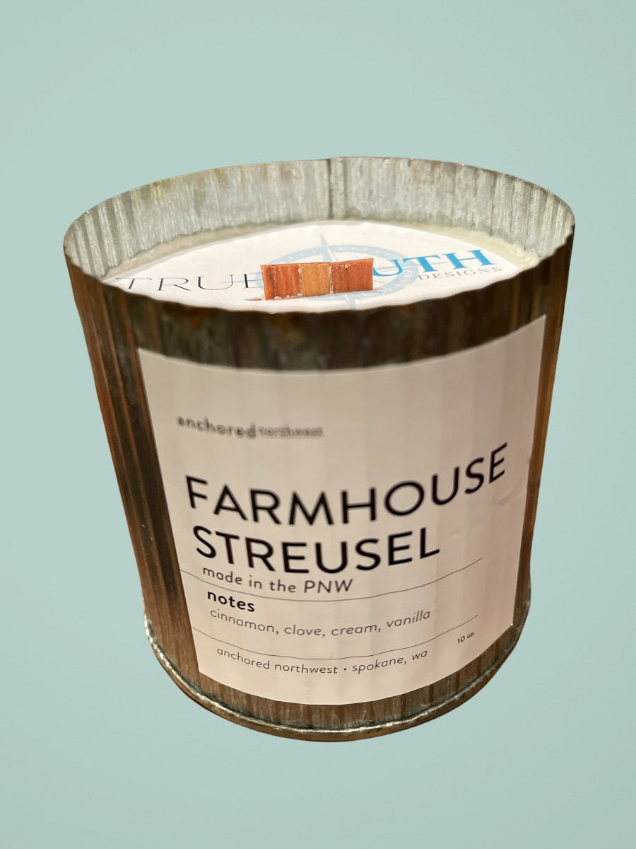 Candle Galvanized Tin Holiday Scents