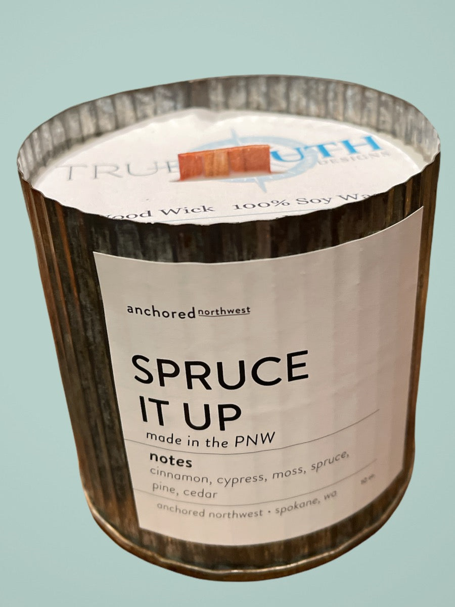 Candle Galvanized Tin Holiday Scents
