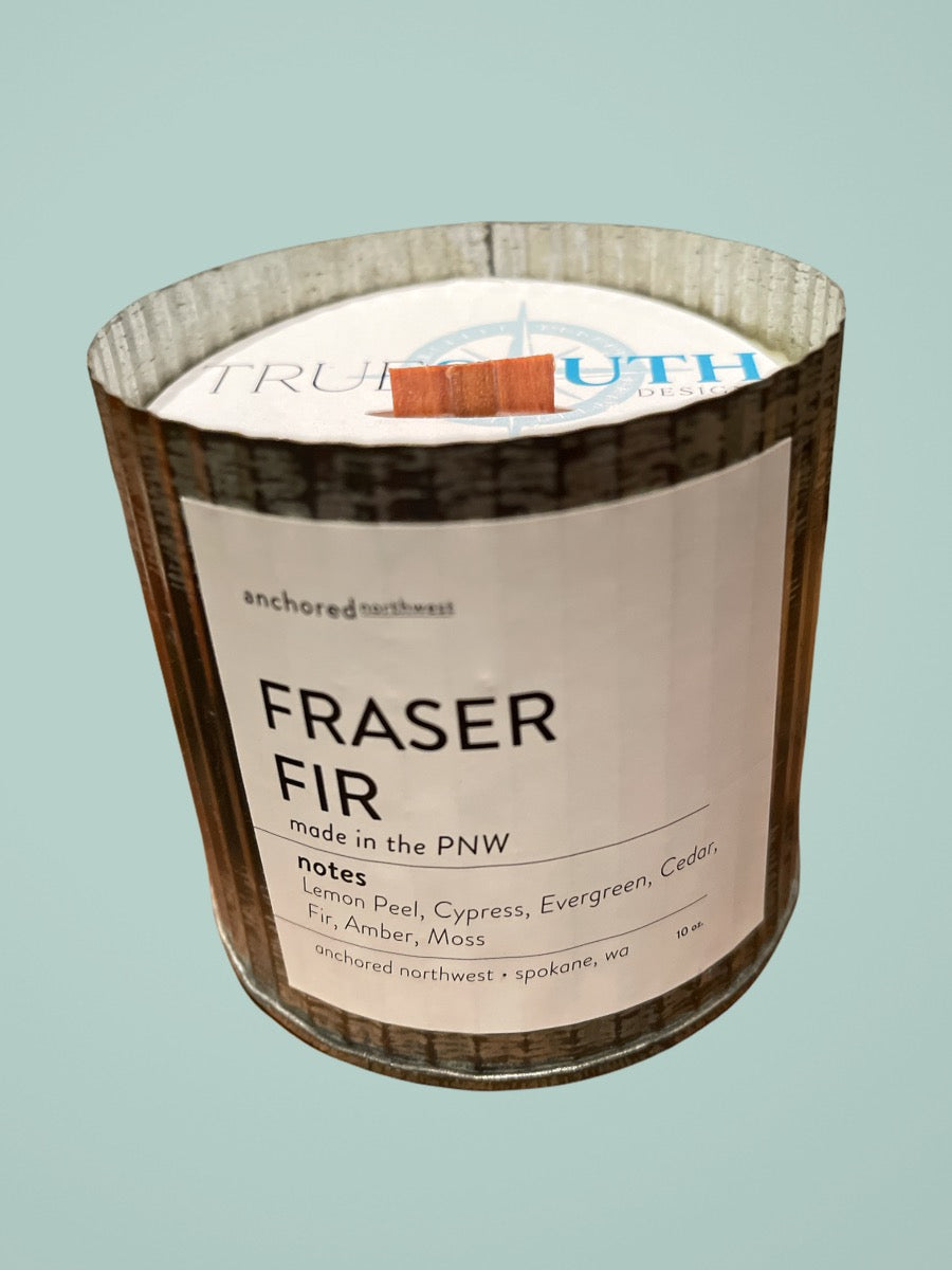 Candle Galvanized Tin Holiday Scents