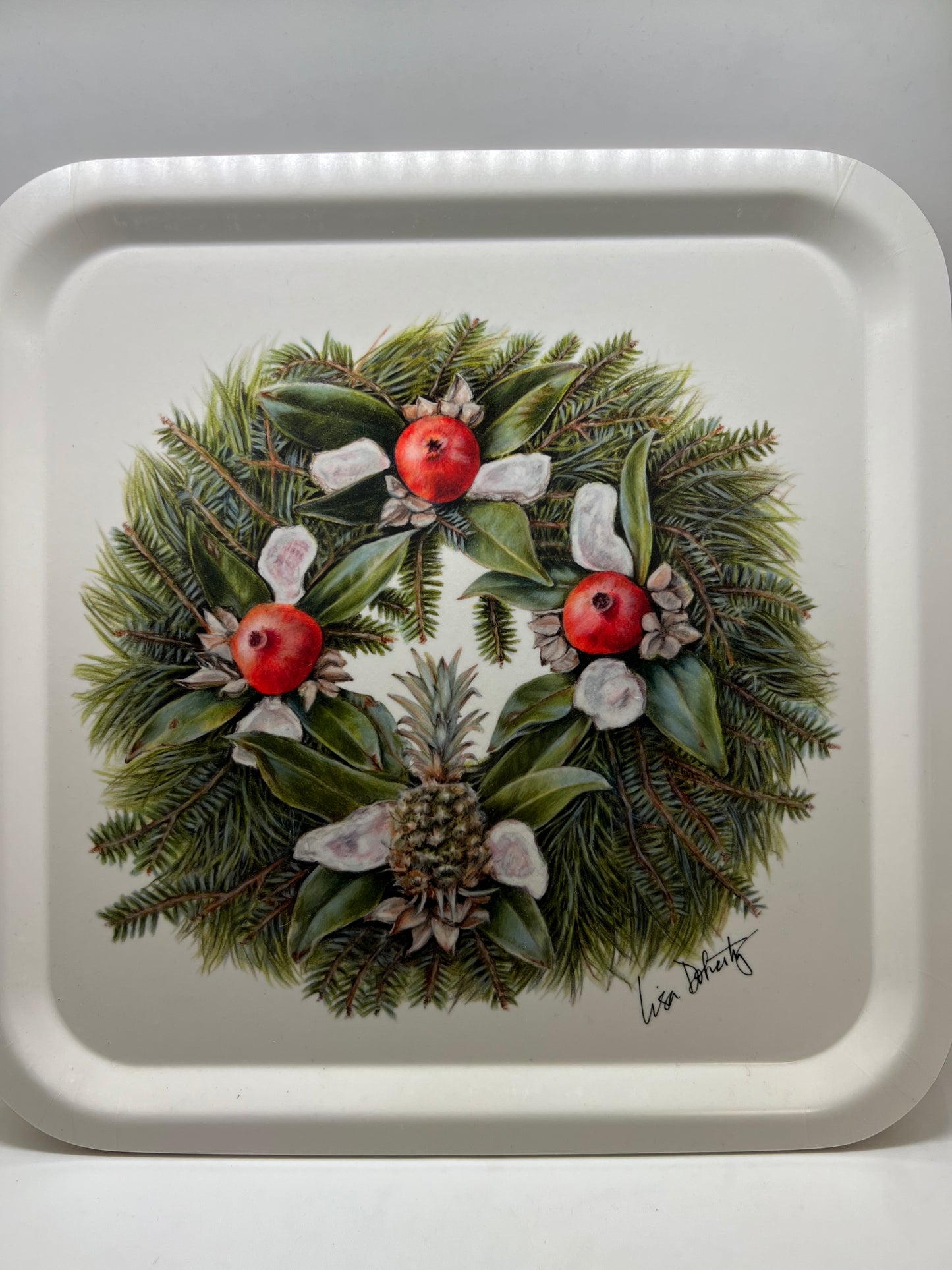 Tray Holiday Wreath