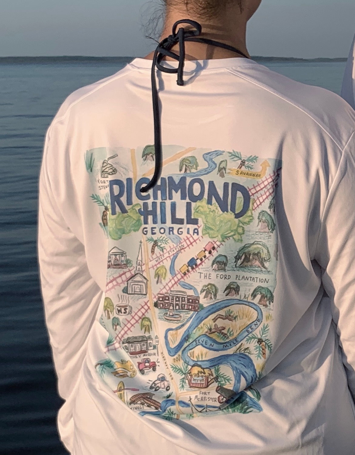UV shirt YOUTH long sleeve Richmond Hill map