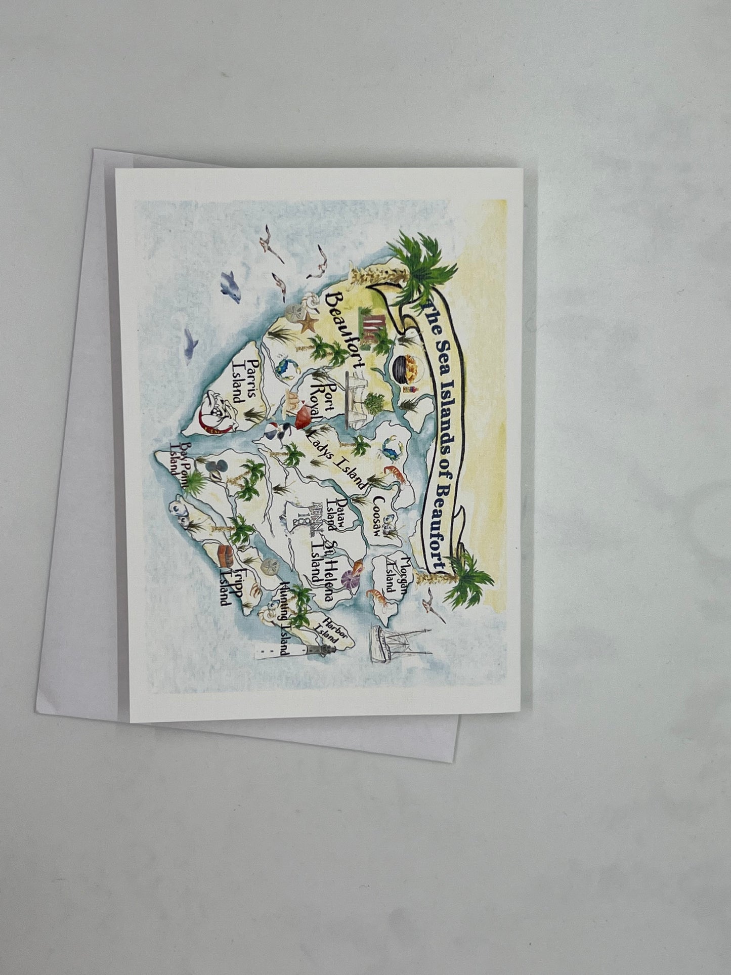 Notecards Watercolor Map